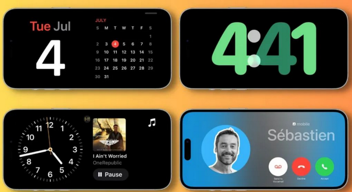 厦门苹果手机维修分享iOS17横屏充电待机显示有什么好处 