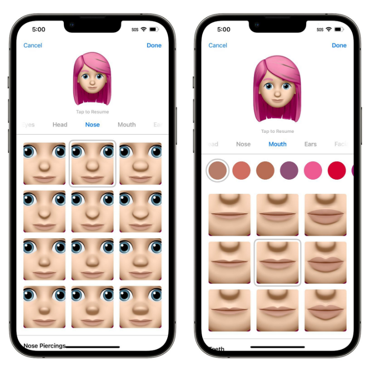 厦门苹果手机维修分享​iOS 16中的拟我表情有了哪些变化和升级 